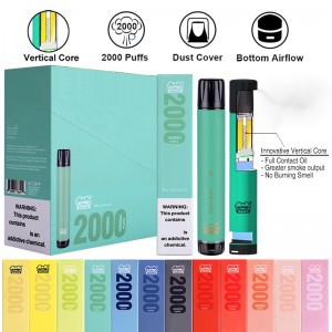 Authentic vapen macro 2000 sbuffi monouso Penna vape con bobina verticale Plus XXL XTRA Extra Flex Vaporizer VAPorizer Pre-riempita barre e cigs vaporizzatori