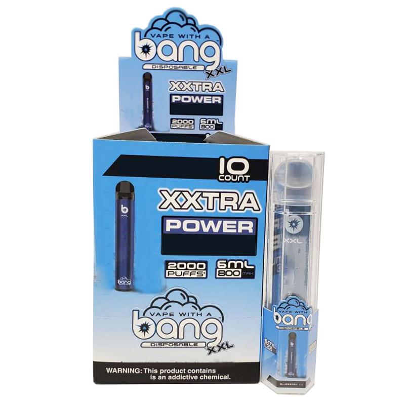 Bang XXL Penna vape monouso a penna elettronica Sigarette per dispositivi 800mAh Batteria 6ml Pods Vuoto Vuoto Vuoto Original Vapori 2000 Puffs Kit all\'ingrosso